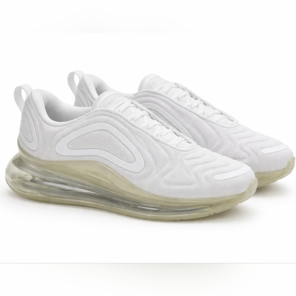 Air Max 720 Metallic Platinum White AO2924 100 Mens Walking Casual Shoes sz 10.5